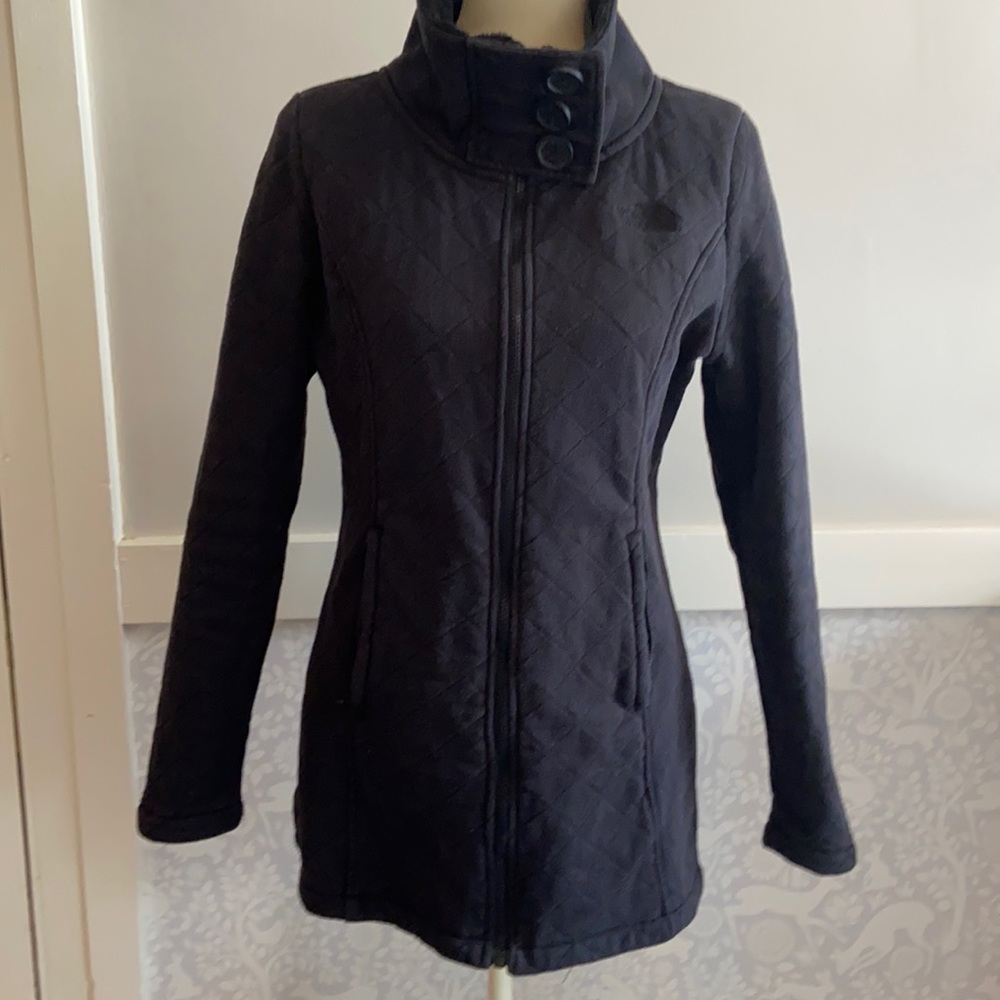 North Face women’s quilted , fleece lined jacket